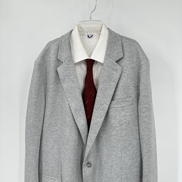 STAFFORD jacket blazer sport coat unlined unstructured classic fit gray 48L - Picture 3 of 10